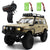 RC Rock Crawler Truck – 1:16 Scale 4WD Off-Road RC SUV with LED Lights, Snorkel, Roof Rack and 2 Rechargeable Batteries