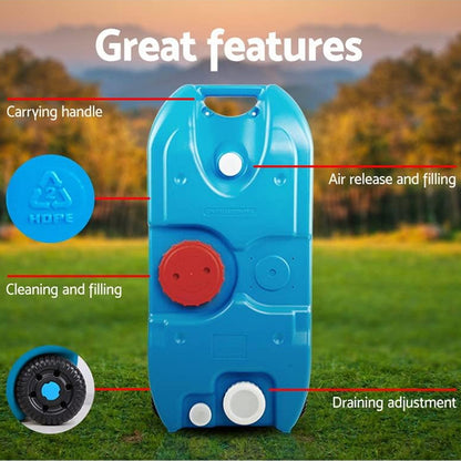 40L Portable Wheel Water Tank