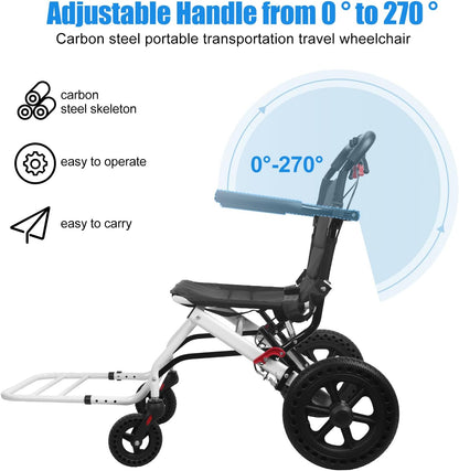 Wheelchair 12 Inch Folding Wheel Chair