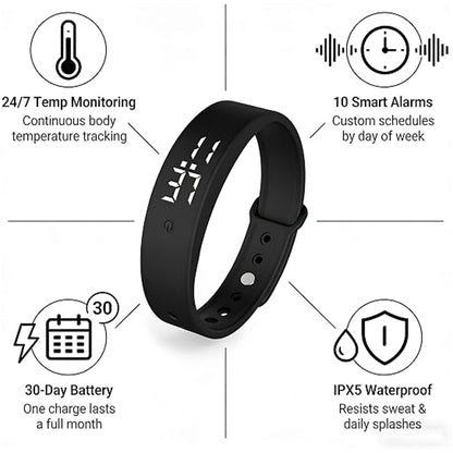 Vibrating Alarm Wristband – Vibrating Alarm Watch with 10 Timers