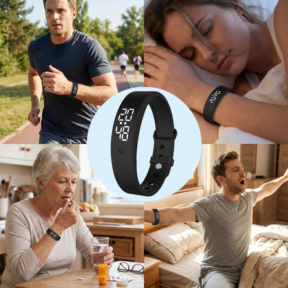 Vibrating Alarm Wristband – Vibrating Alarm Watch with 10 Timers