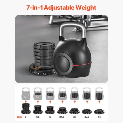 Adjustable Kettlebell Multi Weight Adjustable Kettlebell for Home Fitness