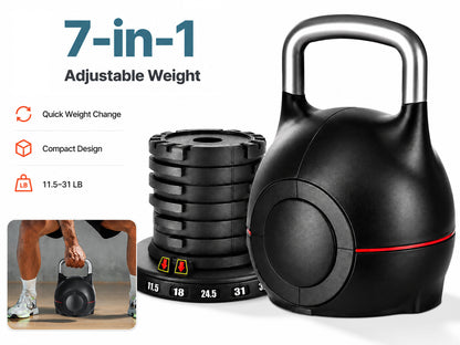 Adjustable Kettlebell Multi Weight Adjustable Kettlebell for Home Fitness