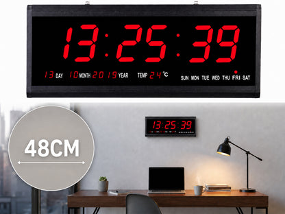 Digital Wall Clock Large Display LED Clock 18"