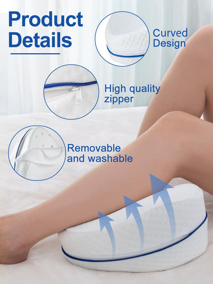 Alignment Pillows for Side Sleepers Memory Foam Knee Pillows for Leg Hips