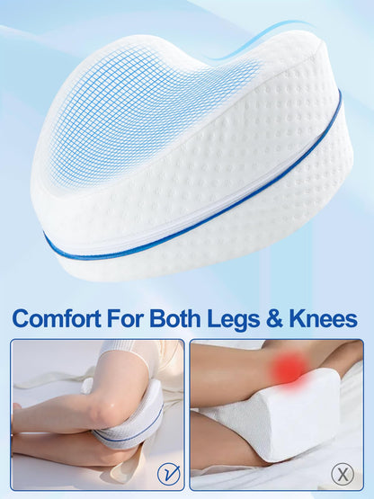 Alignment Pillows for Side Sleepers Memory Foam Knee Pillows for Leg Hips