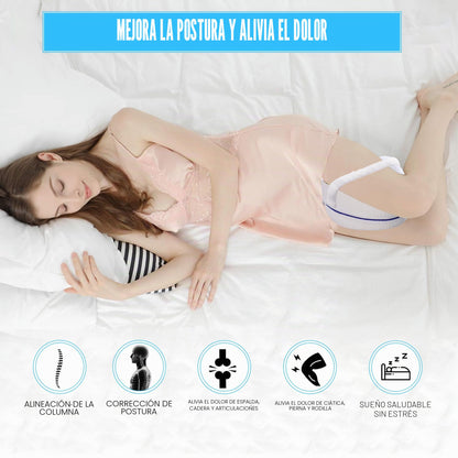 Alignment Pillows for Side Sleepers Memory Foam Knee Pillows for Leg Hips