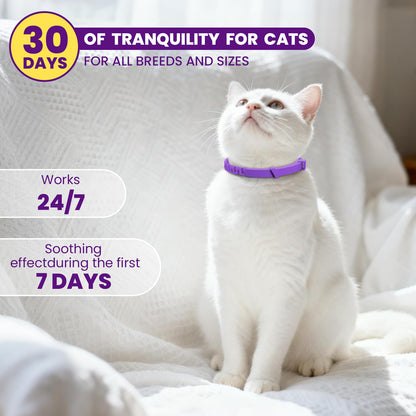 Cat Calming Collar – 4-Pack Adjustable Waterproof Pheromone Cat Calming Collar