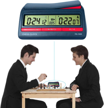 Digital Timer Chess Clock with 42 Preset Timing Rules