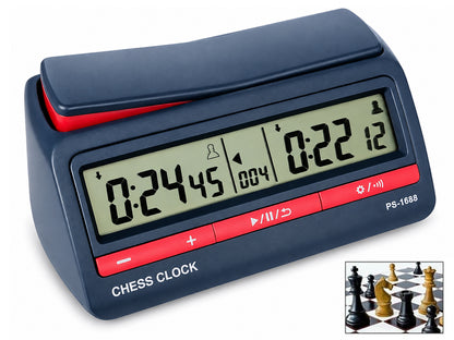 Digital Timer Chess Clock with 42 Preset Timing Rules