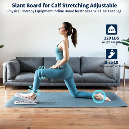Adjustable Wooden Slant Board for Calf Stretching