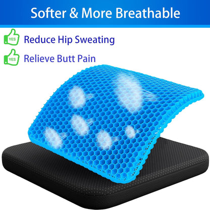 Double Layer Gel Honeycomb Seat Cushion