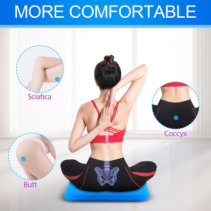 Double Layer Gel Honeycomb Seat Cushion