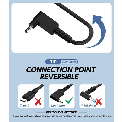 65W Acer Laptop Charger Acer Aspire Repalcement