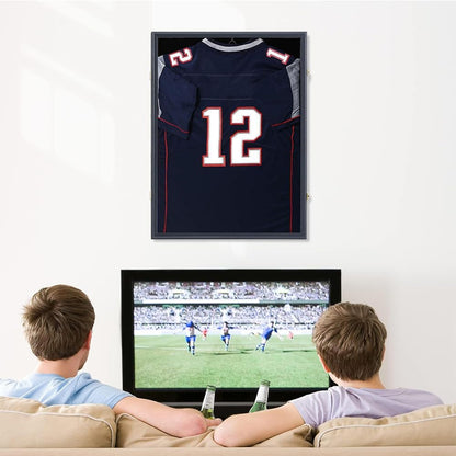 Jersey Shadow Box Frame Sports Memorabilia Display Case Lockable