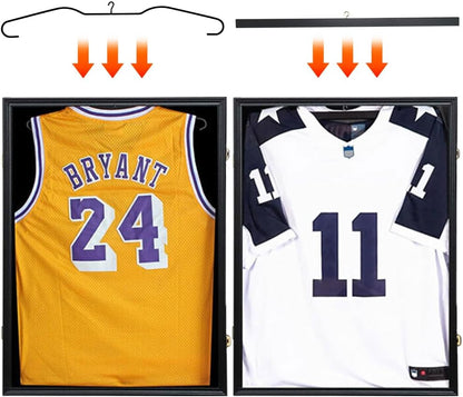 Jersey Shadow Box Frame Sports Memorabilia Display Case Lockable