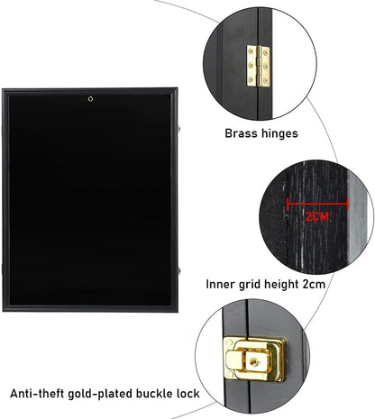 Jersey Shadow Box Frame Sports Memorabilia Display Case Lockable