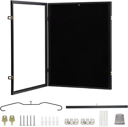 Jersey Shadow Box Frame Sports Memorabilia Display Case Lockable