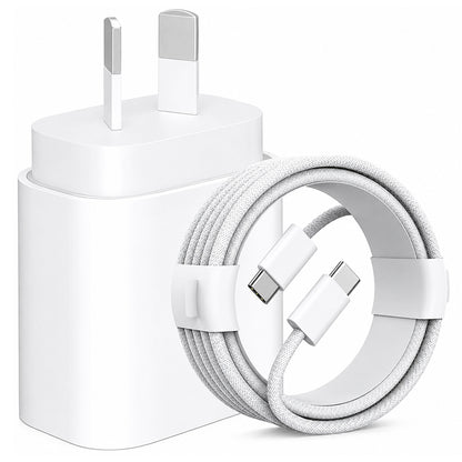 20W iPhone Fast Charger with USB-C to USB-C