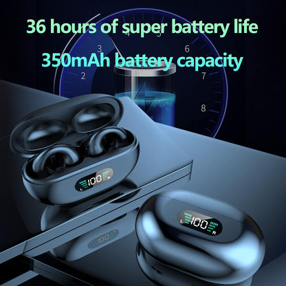 Open Ear Clip Headphones, Wireless Earbuds Bluetooth Earphones