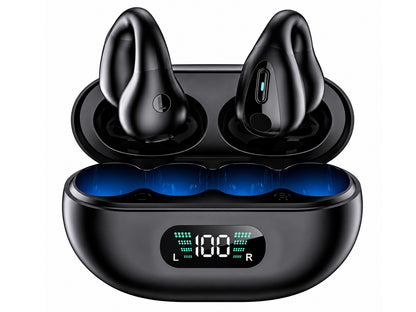 Open Ear Clip Headphones, Wireless Earbuds Bluetooth Earphones