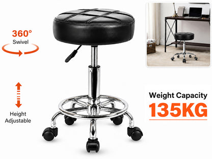Salon Stool Adjustable Rolling Spa Stool