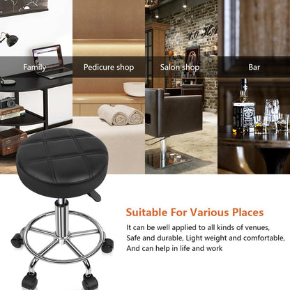 Salon Stool Adjustable Rolling Spa Stool