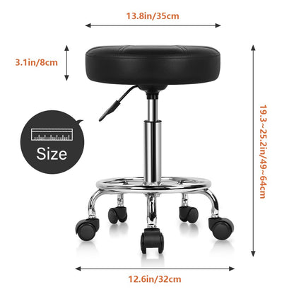 Salon Stool Adjustable Rolling Spa Stool