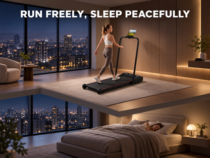 Compact Motorised Treadmill - 140kg, Bluetooth, 3.5HP