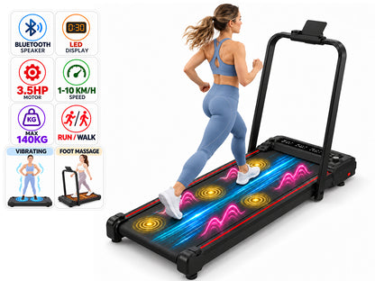 Compact Motorised Treadmill - 140kg, Bluetooth, 3.5HP
