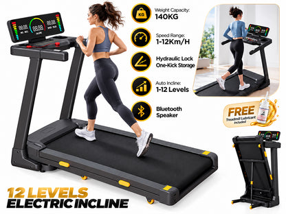 Home Gym Fitness Foldable Treadmill - Incline