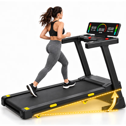 Home Gym Fitness Foldable Treadmill - Incline