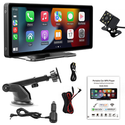 9" Portable Wireless Apple Carplay Android Car Stereo