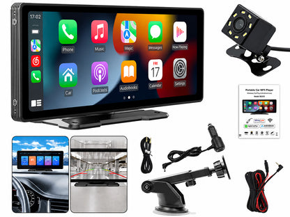 9" Portable Wireless Apple Carplay Android Car Stereo