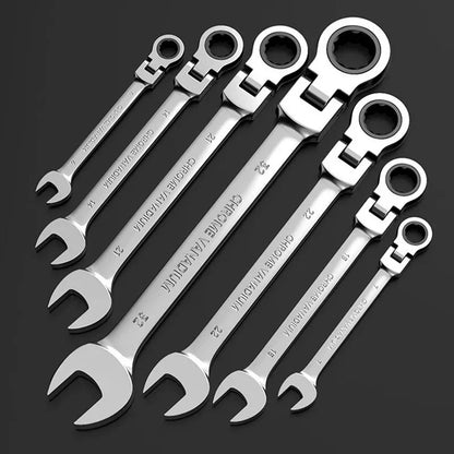 Ratchet Wrench Set – 12-Piece 8–19mm Flex Head Ratchet Wrench Set