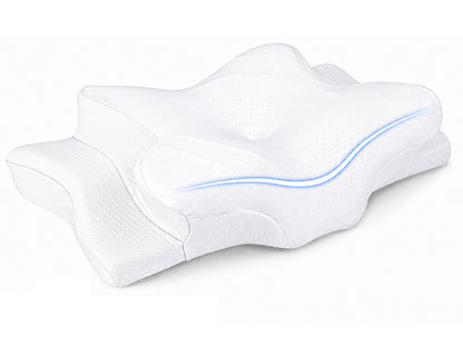 Cervical Neck Pillow – Adjustable Cooling Memory Foam Neck Pillow