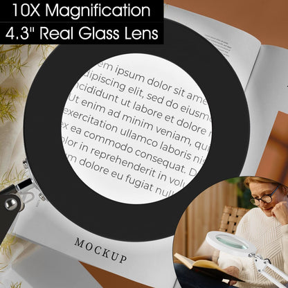 10 x Magnifying Desk Lamp LED Magnifier