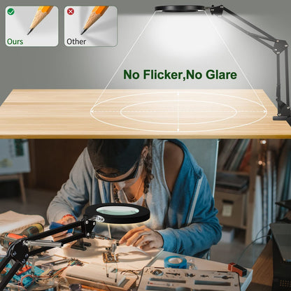 10 x Magnifying Desk Lamp LED Magnifier