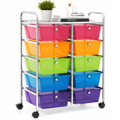 10 Drawer Rolling Storage Drawer Cart