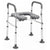 Adjustable Raised Toilet Seat with Handrails