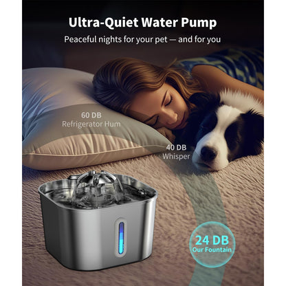 2.2L Pet Water Fountain Cat Dog Water Fountain