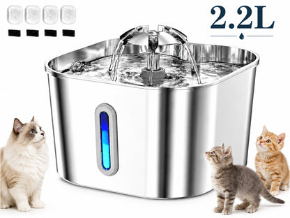 2.2L Pet Water Fountain Cat Dog Water Fountain