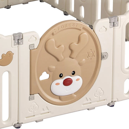 Baby Playpen Kids Playpen – 16 Panel Foldable Safety Play Area