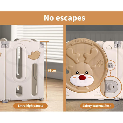 Baby Playpen Kids Playpen – 16 Panel Foldable Safety Play Area
