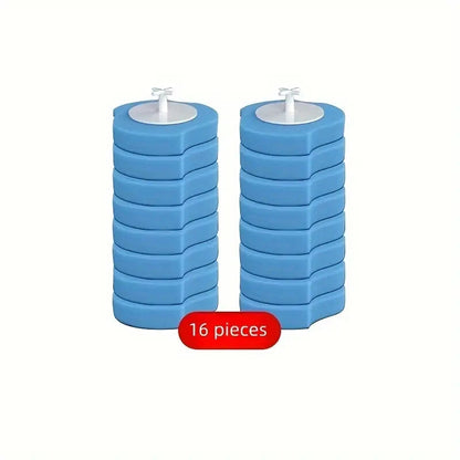 Toilet Brush Holder Set – Disposable Toilet Wand with 16 Replacement Heads