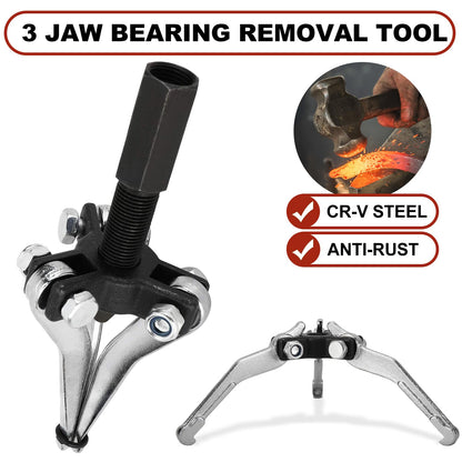 Bearing Puller with Slide Hammer Tool Set – 15–80mm 3-Jaw Internal & External Puller