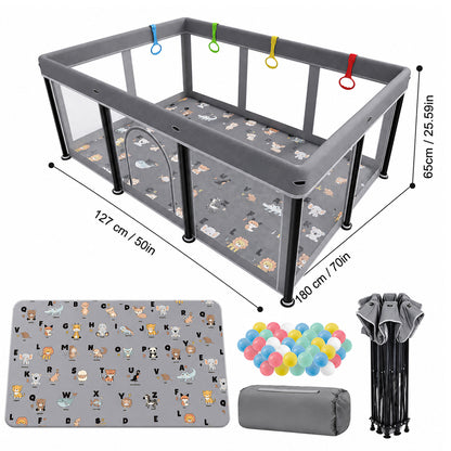 Playpen Foldable Playard with Mat