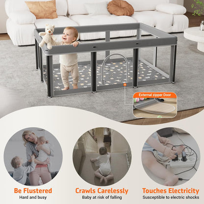 Playpen Foldable Playard with Mat