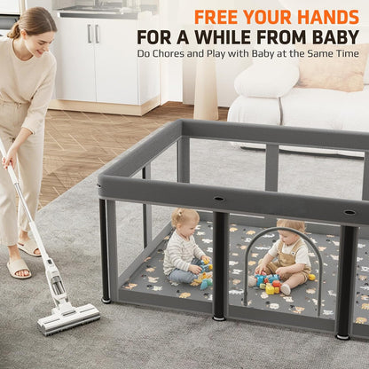 Playpen Foldable Playard with Mat