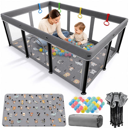 Playpen Foldable Playard with Mat